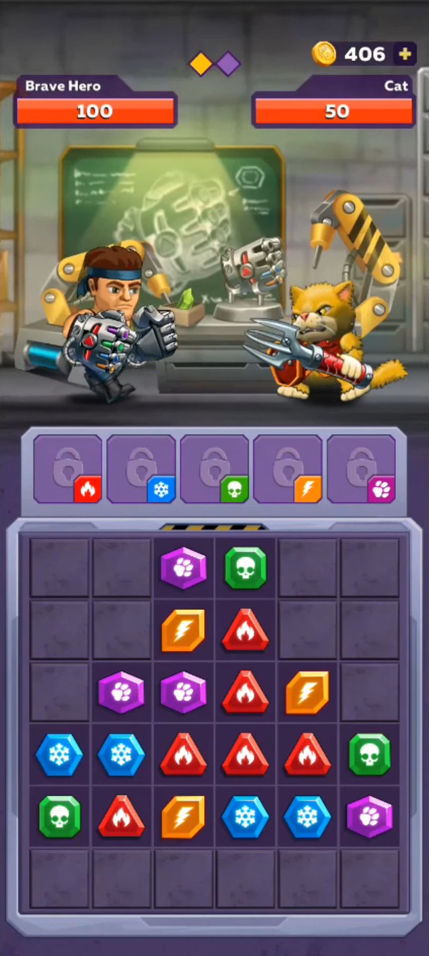 Baixar Battle Lines: Puzzle Fighter para Android grátis.