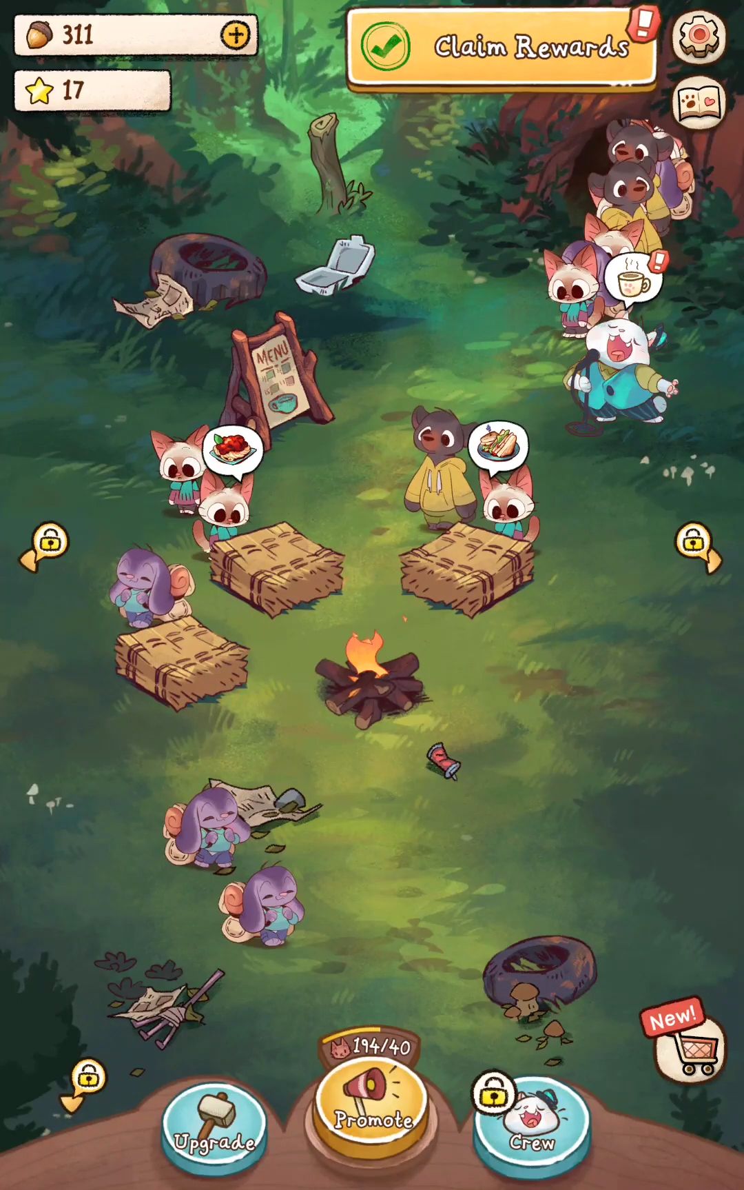 Baixar Campfire Cat Cafe - Cute Game para Android grátis.