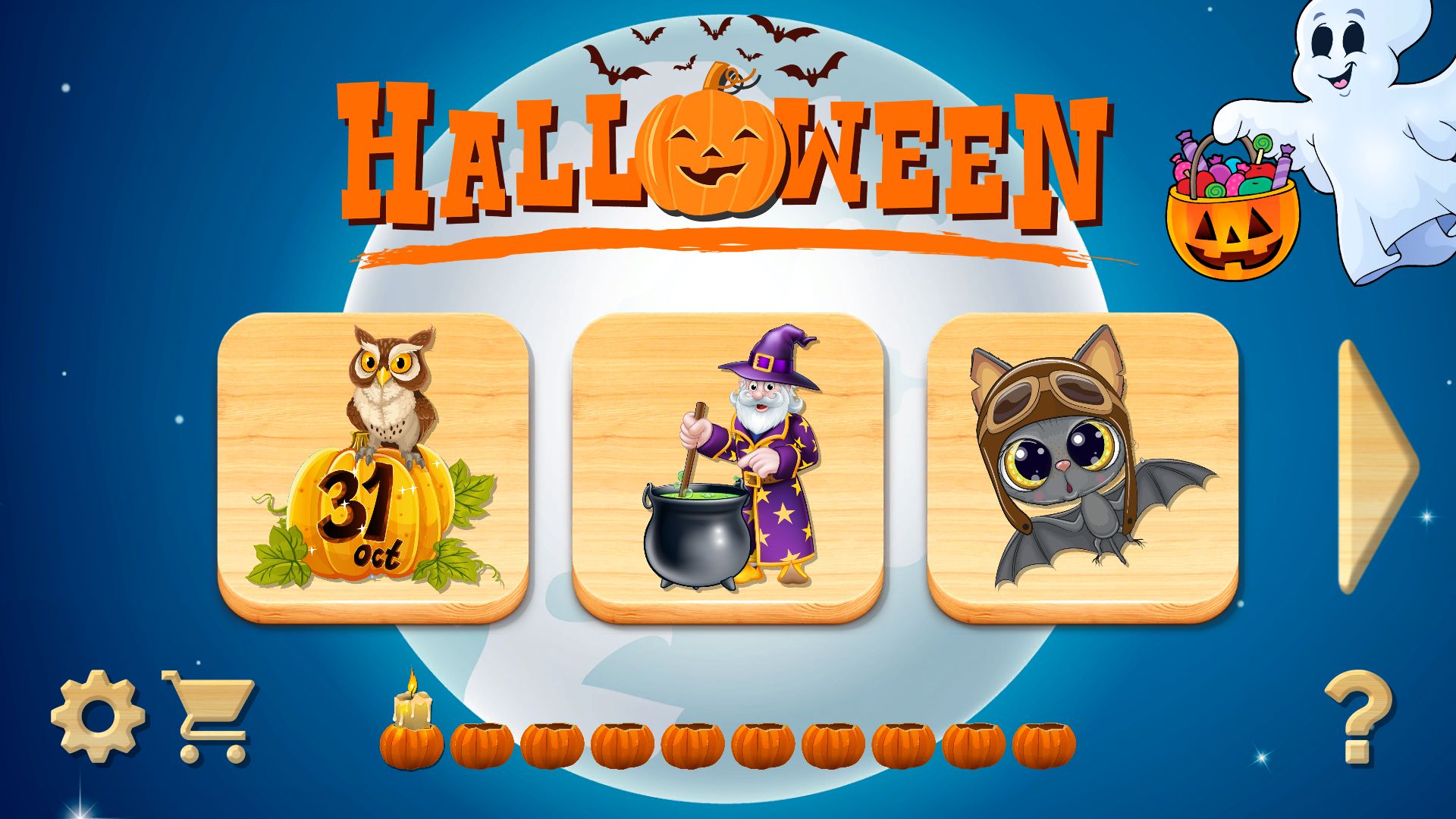 Baixar Halloween Puzzles for Kids para Android grátis.