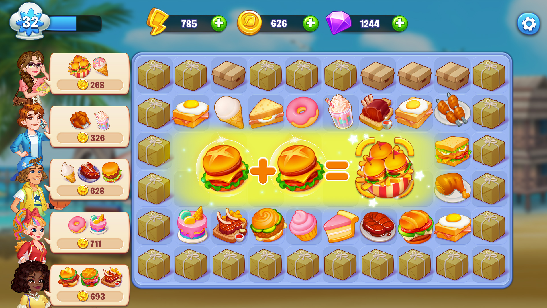 Baixar Merge Cooking: Restaurant Game para Android grátis.