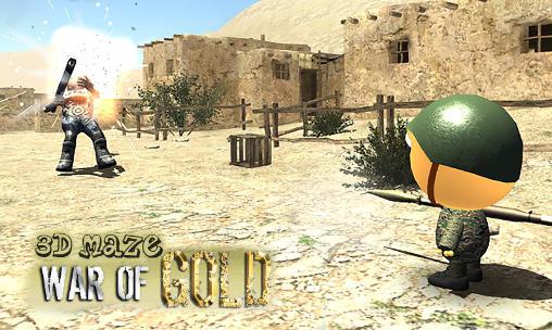 3D labirinto: Guerra de ouro