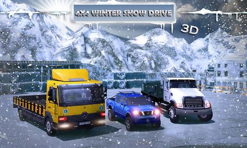 4x4 Condução na neve no inverno