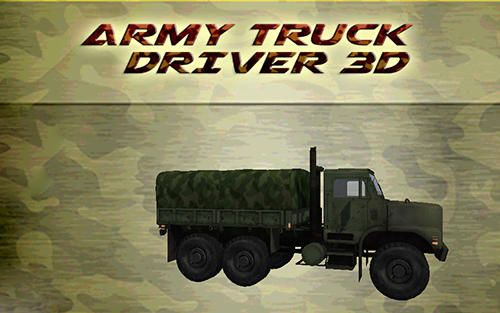 Motorista de caminhão de exército 3D