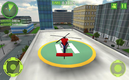 Simulador de helicóptero ambulância