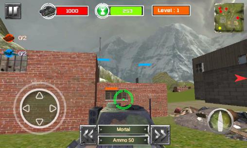 Campo de batalha de tanques 3D