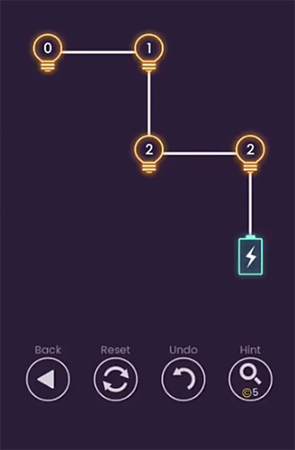 Light on: Line connect puzzle