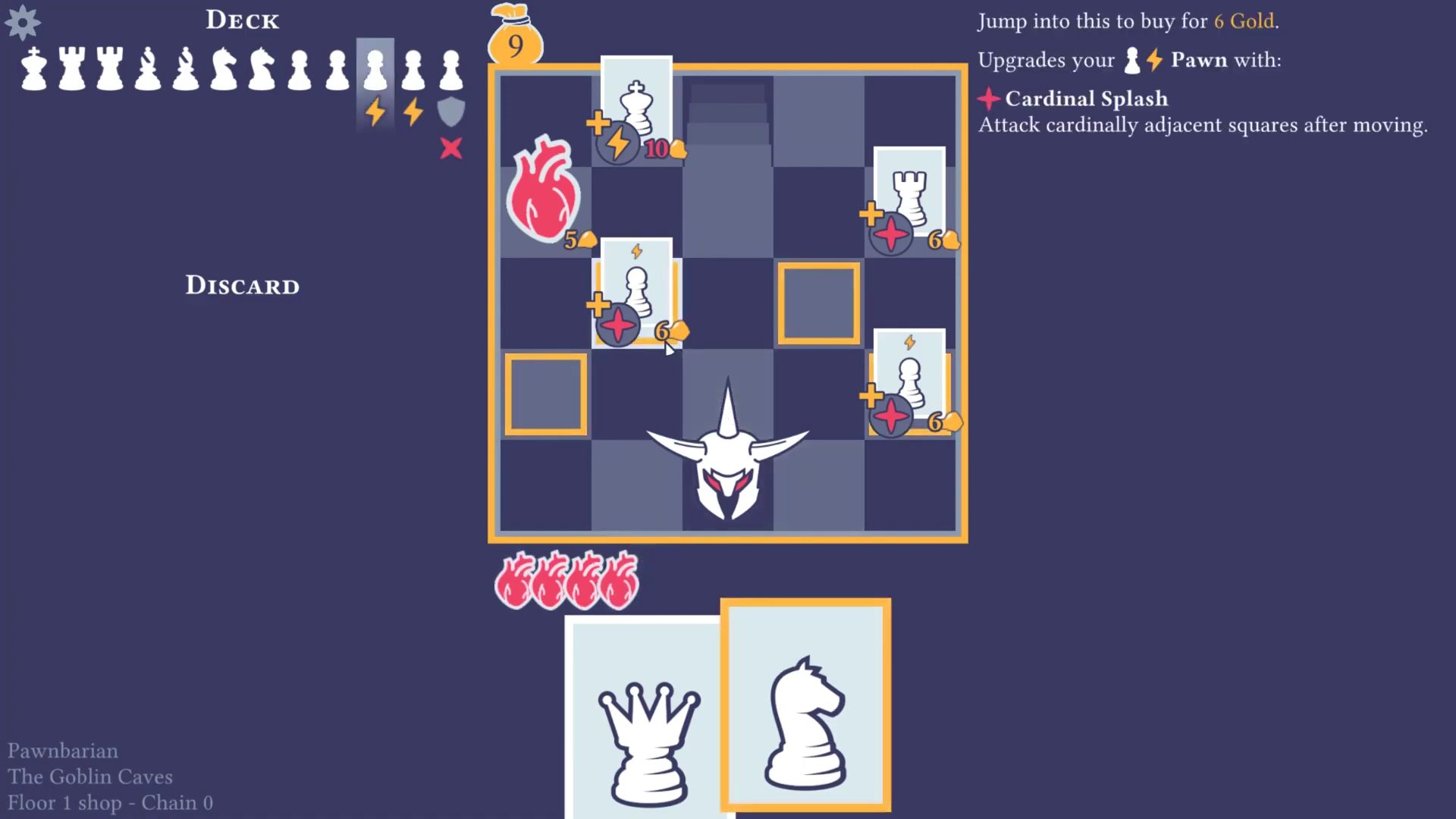 Pawnbarian: a Puzzle Roguelike