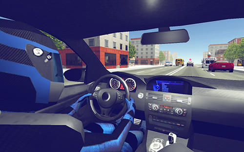 Piloto do carro policial 3D