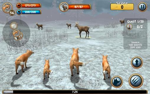 Simulador de raposa selvagem 3D