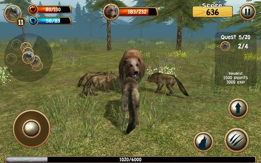 Simulador de Lobo selvagem 3D