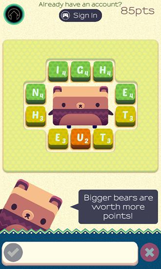 Urso Alpha: Jogo de palavras Inglês