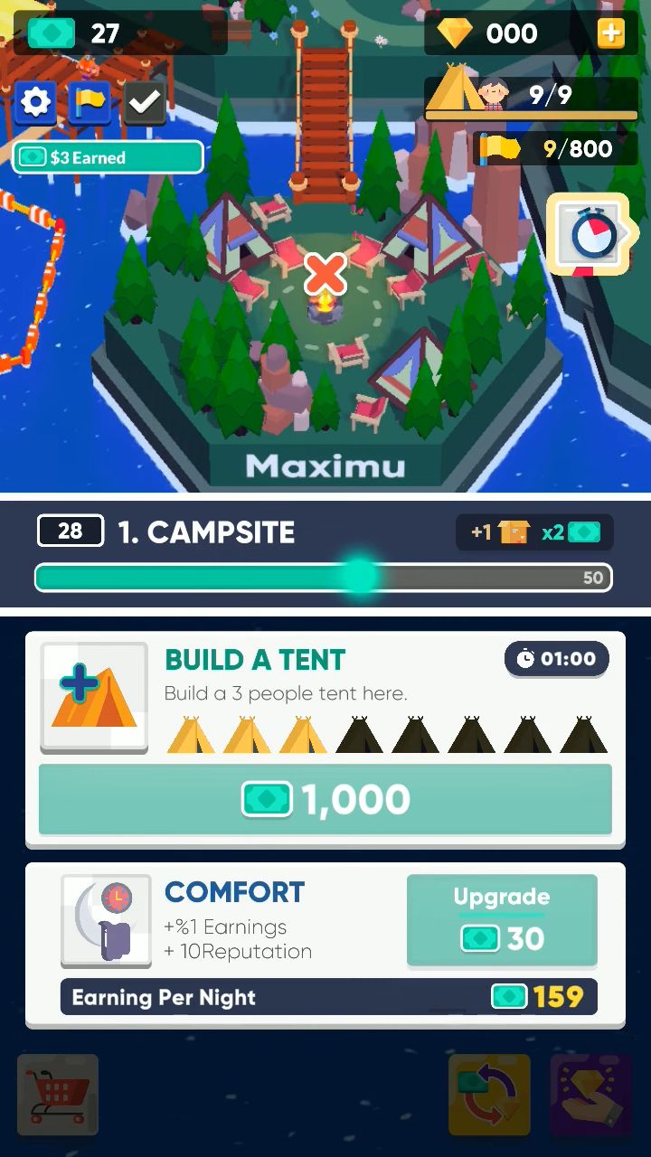 Camping Empire Tycoon : Idle