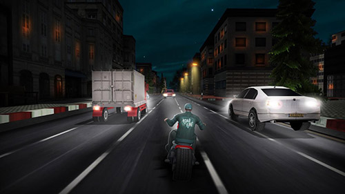 Highway moto rider: Traffic race