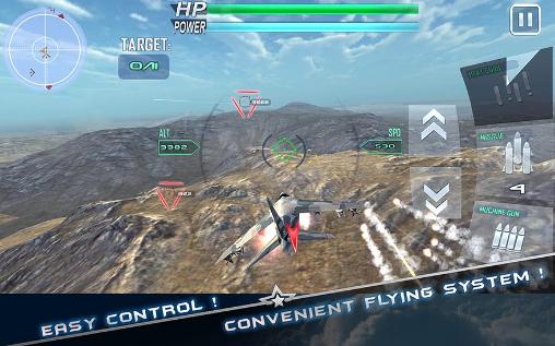 Lutadores a jato: Combate aéreo Moderno 3D