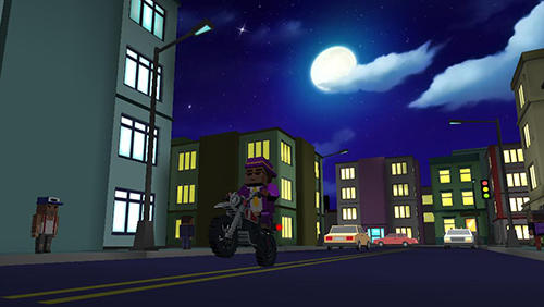 Piloto de moto 3D: Cidade de blocos 17
