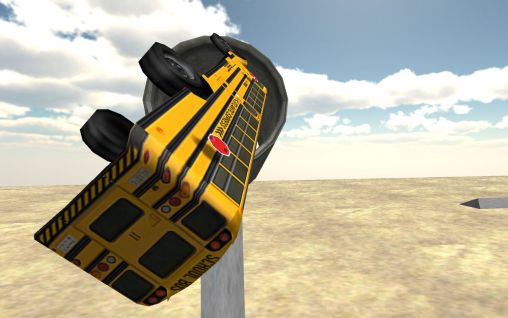 Condução de ônibus escolar 3D