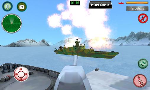 3D Navio de Guerra de Marinha