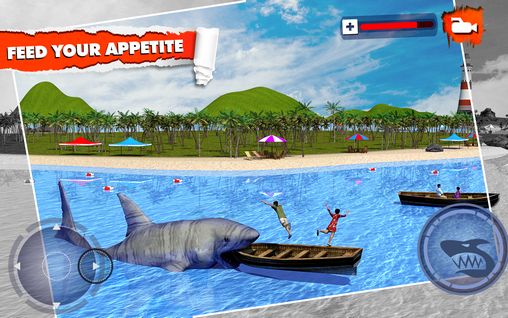 Tubarão irritado: Simulador 3D