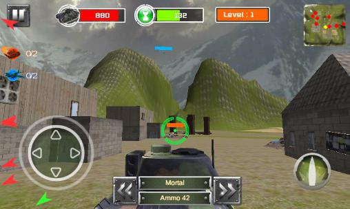 Campo de batalha de tanques 3D