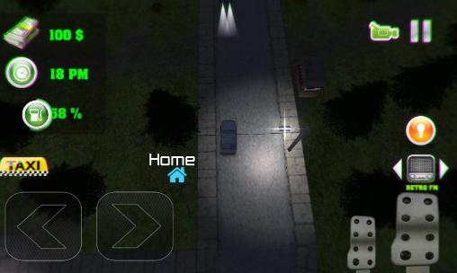 Simulador de moderno motorista de táxi na cidade 3D