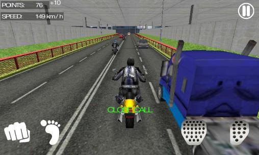 Corrida de moto louca 3D
