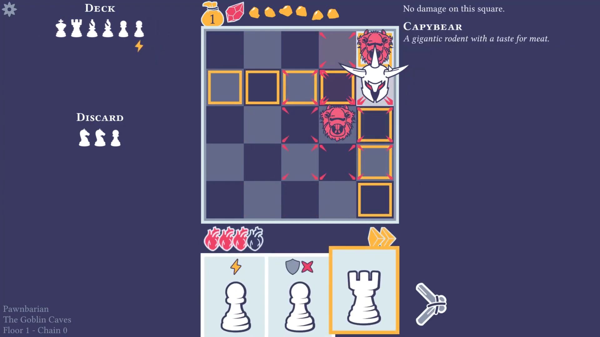 Pawnbarian: a Puzzle Roguelike