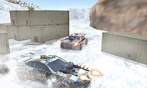 Snow buggy car death race 3D