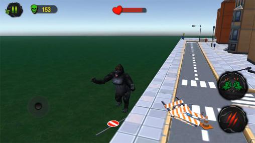Grande fúria de gorila 3D