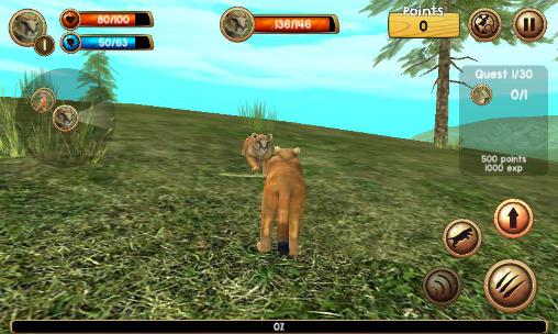 Simulador de puma selvagem 3D