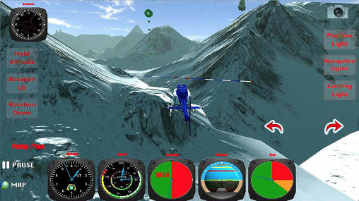 Simulador de voo de helicóptero 3D