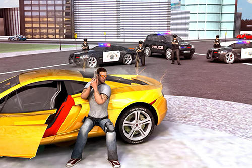 Confronto de gangsteres do crime 3D