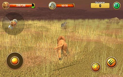 Simulador de leão selvagem 3D