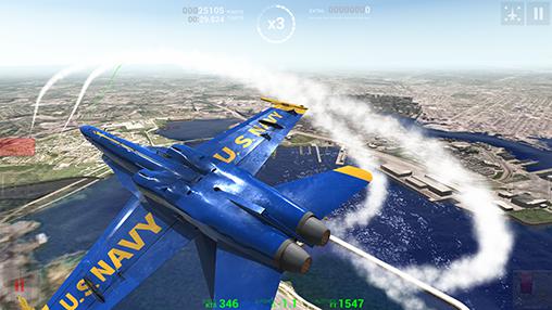 Anjos azuis: Simulador de voo