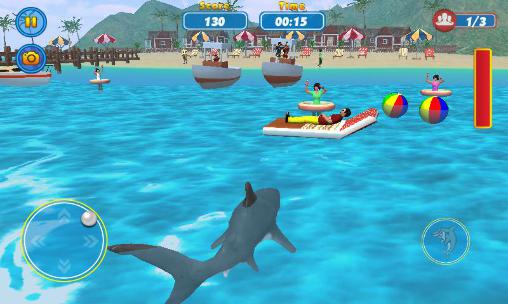 Simulador de ataque de tubarão 3D