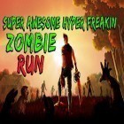 Juntamente com o jogo As Super-Estrelas 2012 para Android, baixar grátis do Super awesome hyper freakin zombie run em celular ou tablet.