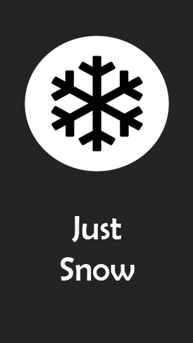 Just snow – Efeitos de fotos 
