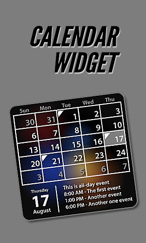 Baixar grátis o aplicativo Widget de calendário para celulares e tablets Android 2.2.