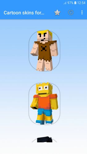 Skins de desenhos animados para Minecraft MCPE 