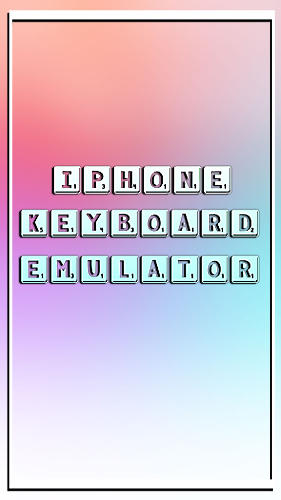 iPhone emulador de teclado