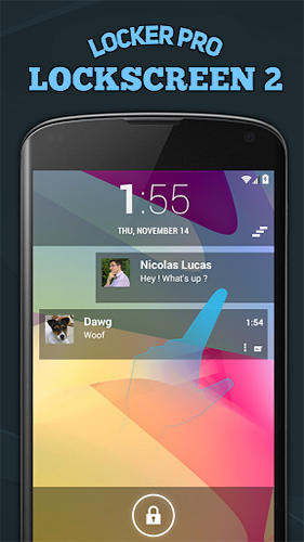 Baixar grátis o aplicativo Bloqueio de tela Tela de bloqueio com Notificações 2 para celulares e tablets Android.