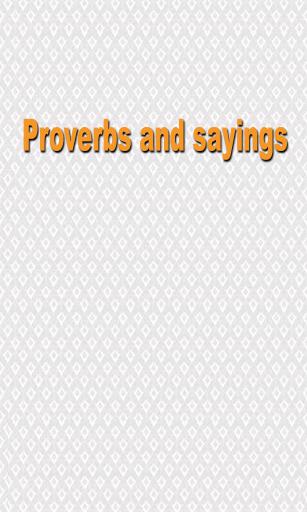 Provérbios e ditados