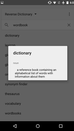 Dicionário reverso 