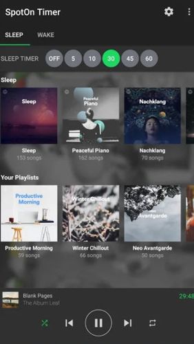 SpotOn - Temporizador de sono e despertador para Spotify 