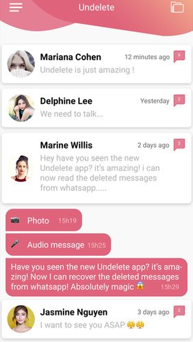 Undelete - Recuperar mensagens deletadas no WhatsApp 