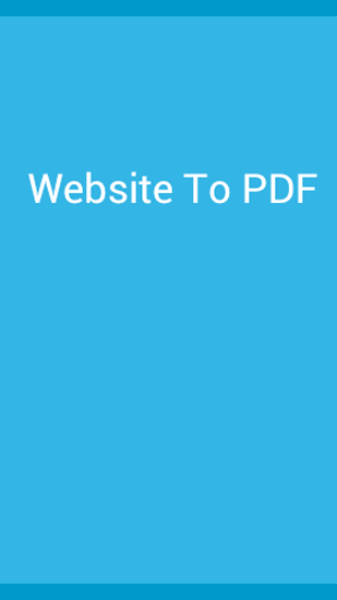 Baixar grátis o aplicativo Aplicativos dos sites Website Para PDF para celulares e tablets Android.