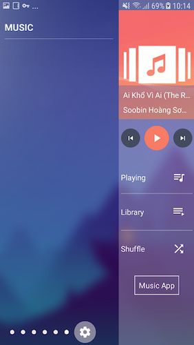 Edge screen: Lançador de barra lateral e leitor de música 