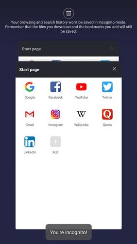 Mint browser - Download de vídeo, rápido, leve, seguro