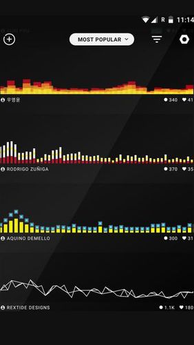 Muviz – Visualizador de música no painel de navegação 