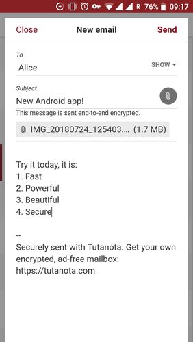 Tutanota - Email seguro grátis 