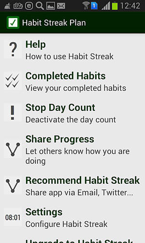 Plano de metas e hábitos